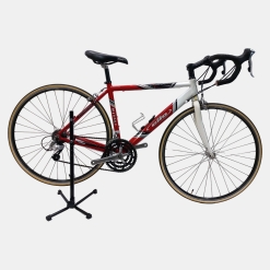 Vélo de course Cilo mirage aluminium rouge d'occasion (3x9v), marché des étalagistes de la Riponne à 1005 Lausanne Vaud