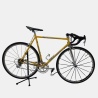 Vélo de course Basso acier jaune d'occasion (2x8v), marché des étalagistes de la Riponne à 1005 Lausanne Vaud