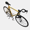 Vélo de course Basso acier jaune d'occasion (2x8v), marché des étalagistes de la Riponne à 1005 Lausanne Vaud