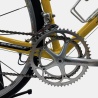 Vélo de course Basso acier jaune d'occasion (2x8v), marché des étalagistes de la Riponne à 1005 Lausanne Vaud