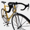 Vélo de course Basso acier jaune d'occasion (2x8v), marché des étalagistes de la Riponne à 1005 Lausanne Vaud