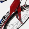Vélo de course Battaglin aluminium rouge et bleu d'occasion (2x10v), marché des étalagistes de la Riponne à 1005 Lausanne Vaud