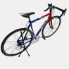 Vélo de course Battaglin aluminium rouge et bleu d'occasion (2x10v), marché des étalagistes de la Riponne à 1005 Lausanne Vaud
