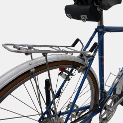 Vélo de course Cilo vintage acier bleu d'occasion (2x5v), marché des étalagistes de la Riponne à 1005 Lausanne Vaud Romandie