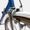 Vélo de course Cilo vintage acier bleu d'occasion (2x5v), marché des étalagistes de la Riponne à 1005 Lausanne Vaud Romandie