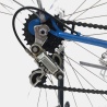 Vélo de course Cilo vintage acier bleu d'occasion (2x5v), marché des étalagistes de la Riponne à 1005 Lausanne Vaud Romandie
