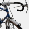 Vélo de course Cilo vintage acier bleu d'occasion (2x5v), marché des étalagistes de la Riponne à 1005 Lausanne Vaud Romandie