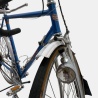 Vélo de course Cilo vintage acier bleu d'occasion (2x5v), marché des étalagistes de la Riponne à 1005 Lausanne Vaud Romandie