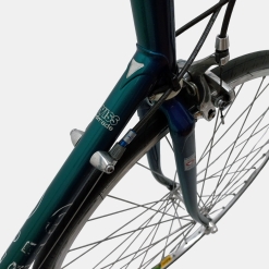 Vélo de course Cilo challenger aluminium turquoise d'occasion (3x6v), marché des étalagistes de la Riponne à 1005 Lausanne Vaud