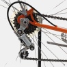 Vélo de course Cilo vintage acier orange d'occasion (2x5v), marché des étalagistes de la Riponne à 1005 Lausanne Vaud
