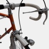 Vélo de course Cilo vintage acier orange d'occasion (2x5v), marché des étalagistes de la Riponne à 1005 Lausanne Vaud