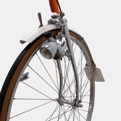 Vélo de course Cilo vintage acier orange d'occasion (2x5v), marché des étalagistes de la Riponne à 1005 Lausanne Vaud