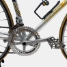 Vélo Gitane acier gris jaune d'occasion (2x4v), marché des étalagistes de la Riponne à 1005 Lausanne Vaud