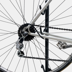 Vélo Gitane acier gris jaune d'occasion (2x4v), marché des étalagistes de la Riponne à 1005 Lausanne Vaud