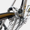 Vélo Gitane acier gris jaune d'occasion (2x4v), marché des étalagistes de la Riponne à 1005 Lausanne Vaud