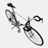 Vélo de course Peugeot acier blanc d'occasion (2x6v), marché des étalagistes de la Riponne à 1005 Lausanne Vaud