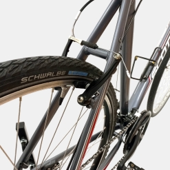 Vélo VTT Scott aluminium gris d'occasion (3x8v), marché des étalagistes de la Riponne à 1005 Lausanne Vaud