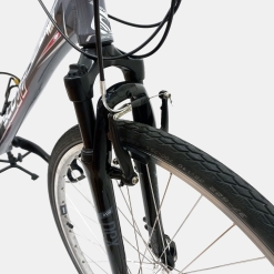 Vélo VTT Scott aluminium gris d'occasion (3x8v), marché des étalagistes de la Riponne à 1005 Lausanne Vaud