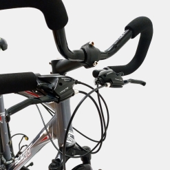 Vélo VTT Scott aluminium gris d'occasion (3x8v), marché des étalagistes de la Riponne à 1005 Lausanne Vaud